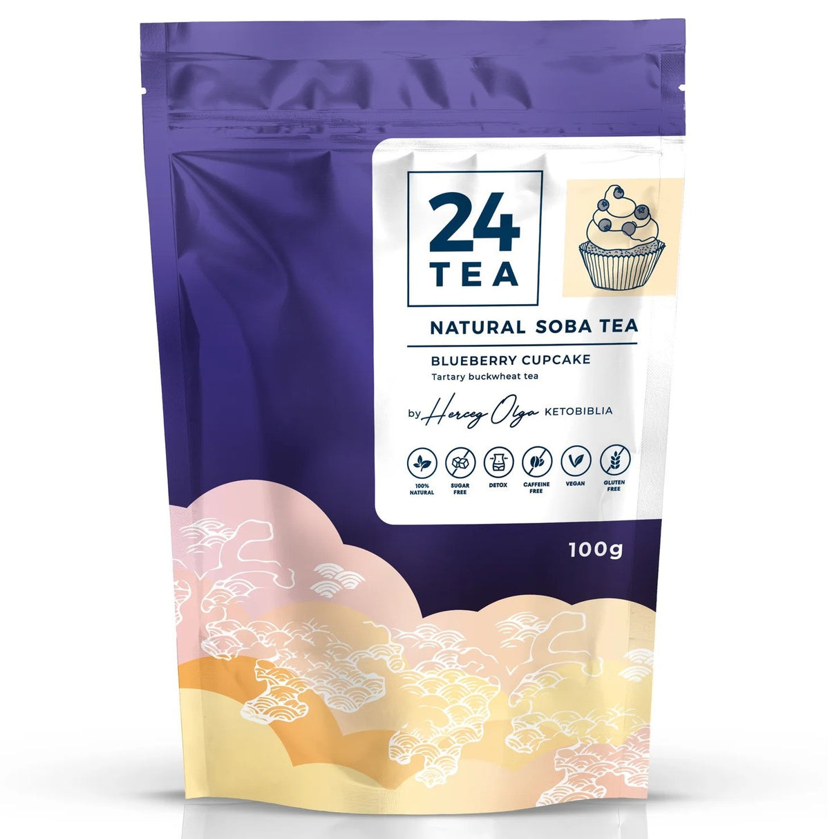 Blueberry Cupcake Soba Tea 100g