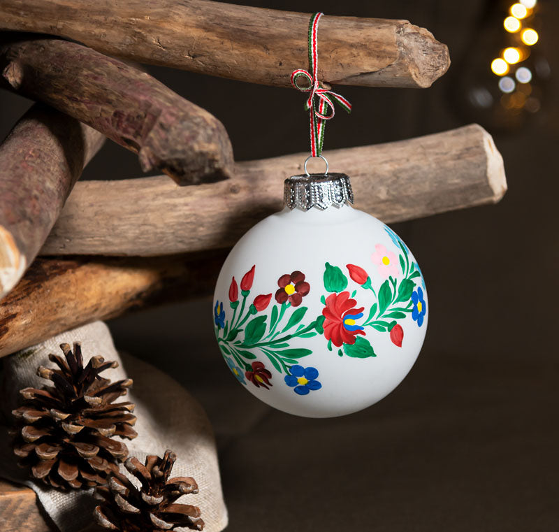 Christmas Tree Bauble "Kalocsai" Hungarian Decoration